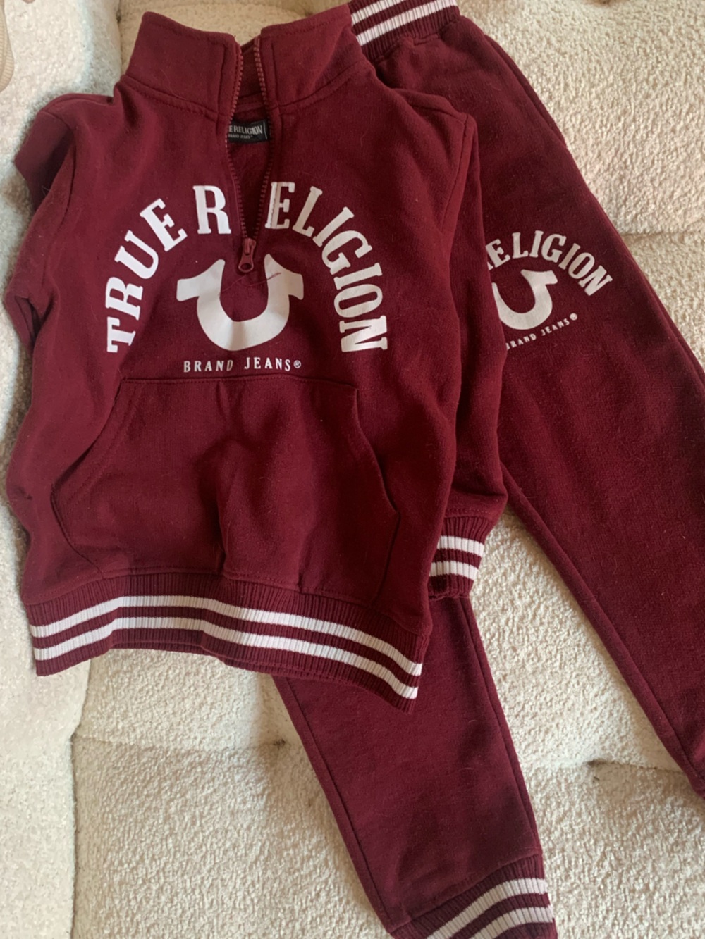 True Religion Kids Burgundy Set